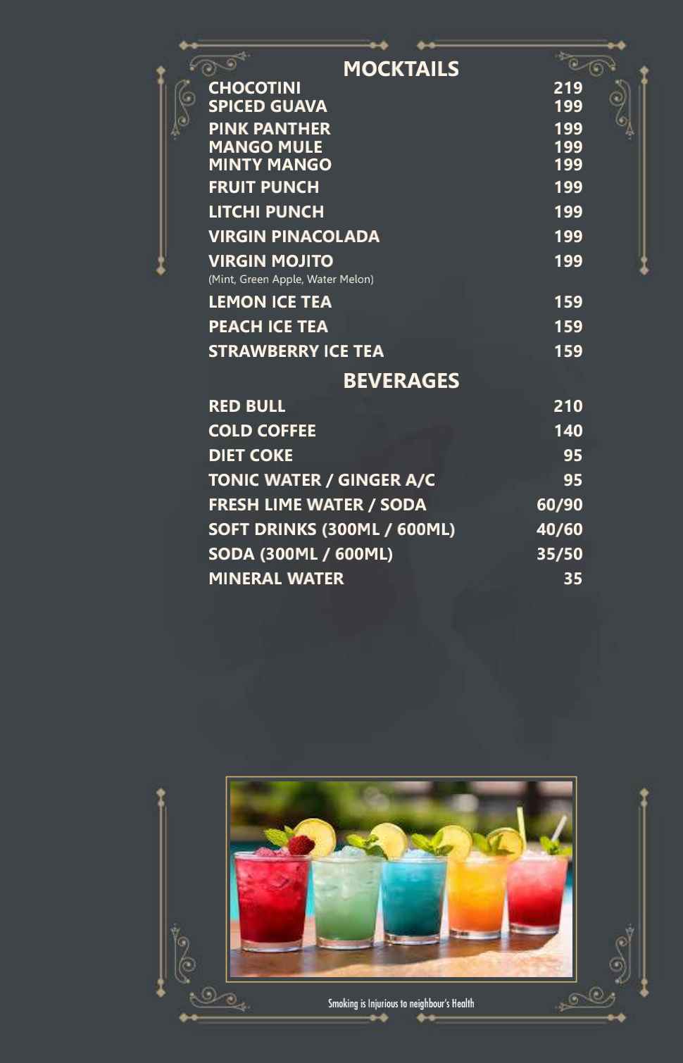 Bar Menu Page 7