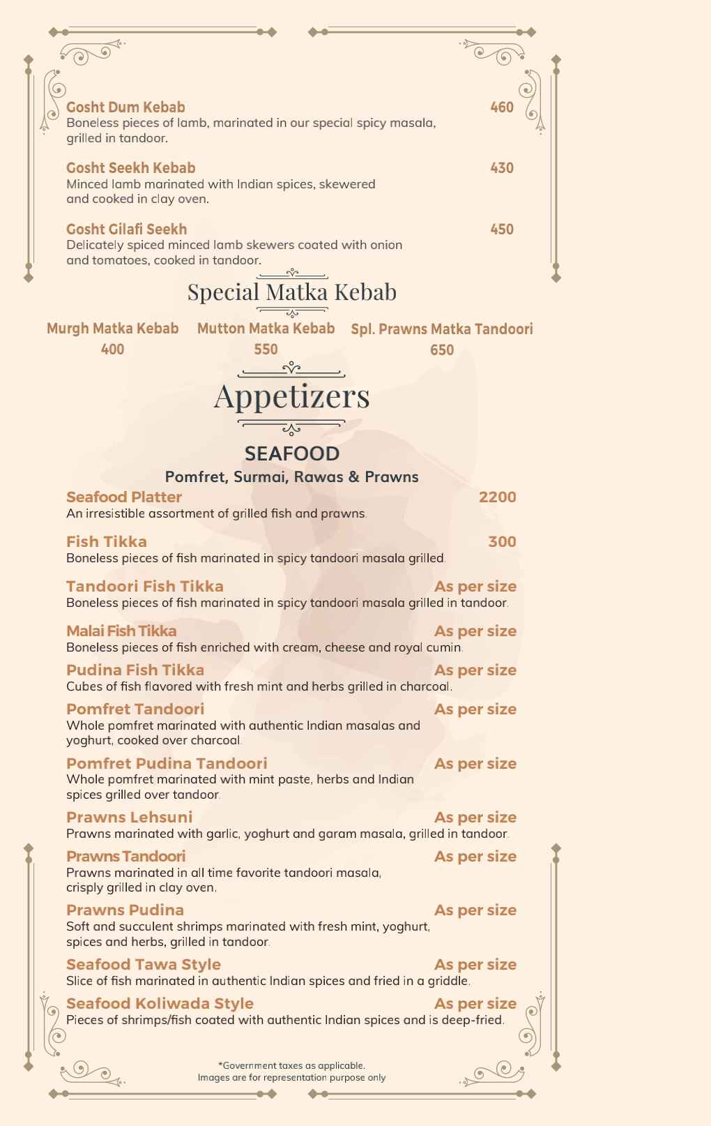 Food Menu Page 6