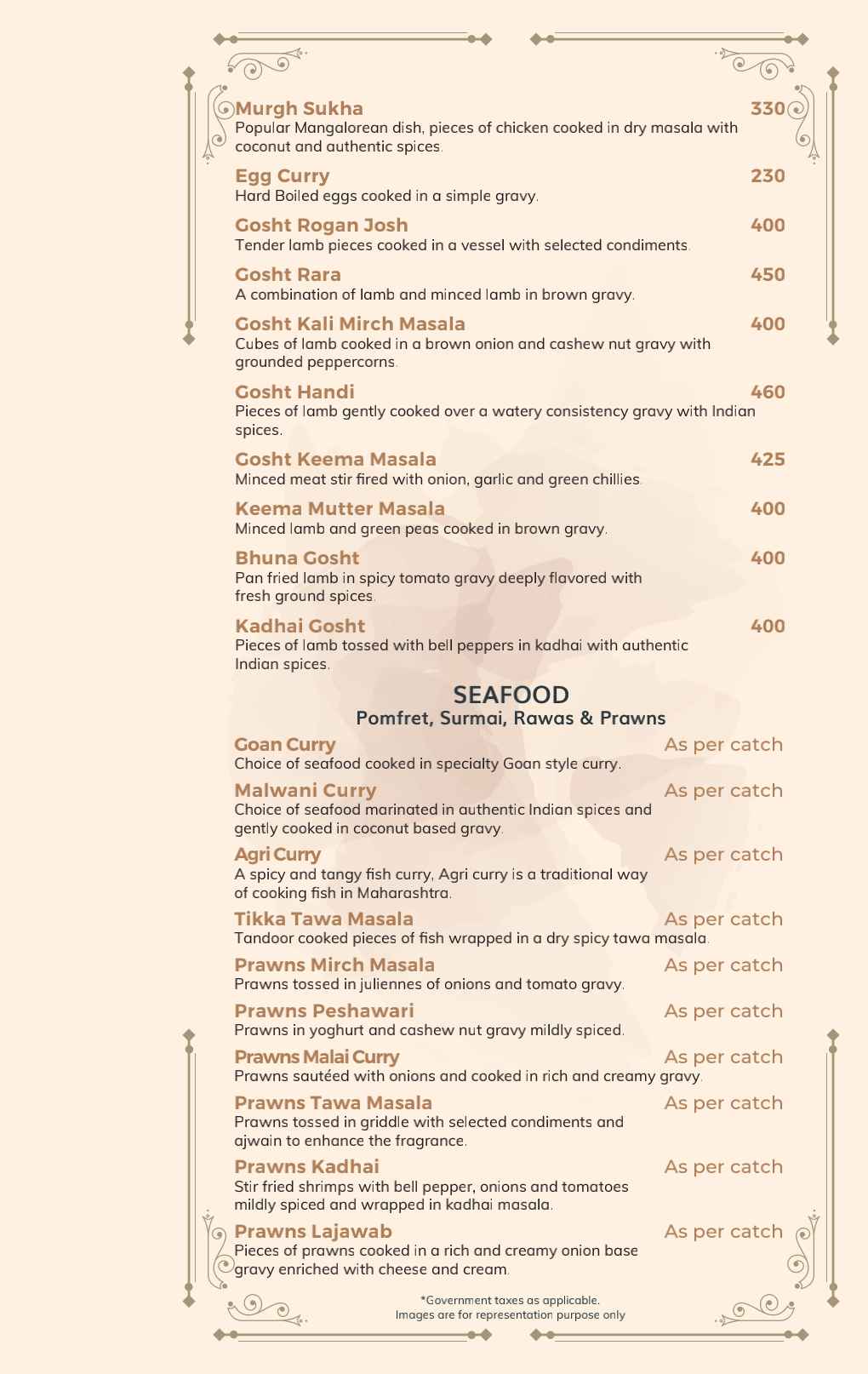 Food Menu Page 9